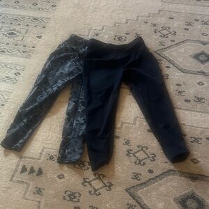 Sweaty Betty Kids Camouflage and Black Leggings